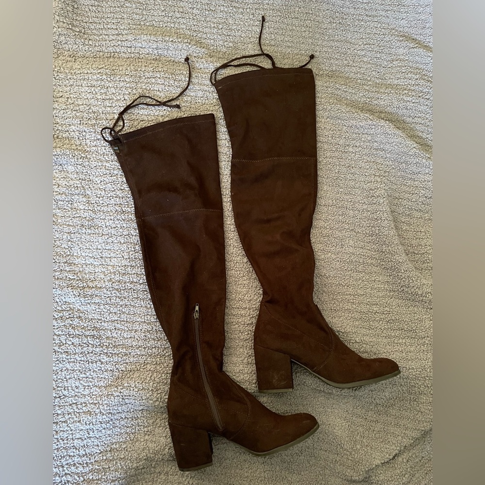 Unisa Brown Knee High Boots